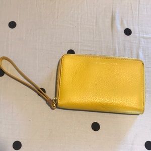 MARC JACOBS WRISTLET- yellow and tan.